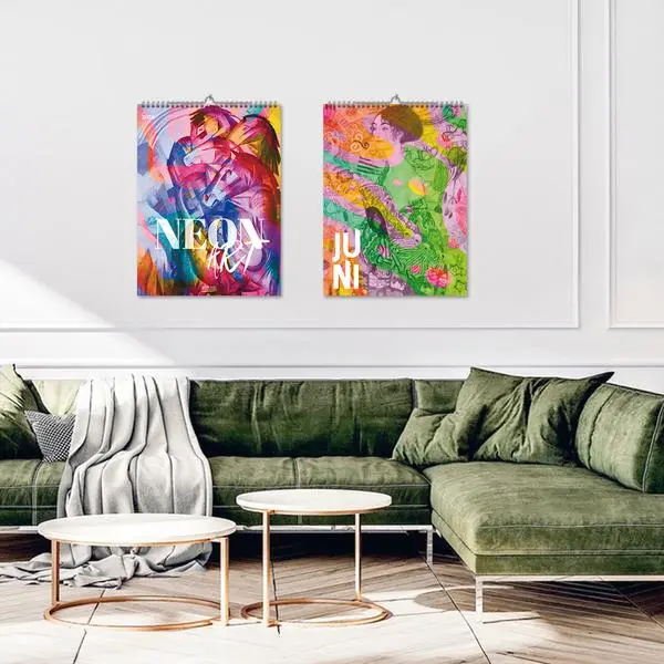 Bild: 9783731887454 | Neon Art 2026 | Verlag Korsch | Kalender | Spiralbindung | 14 S.