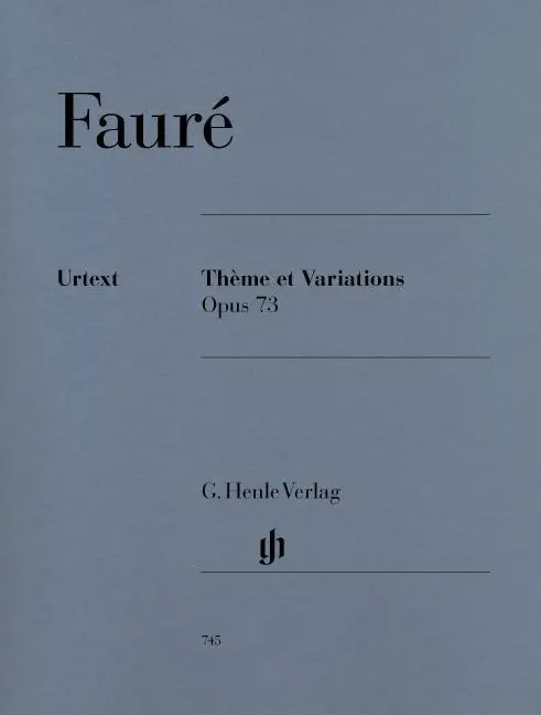 Cover: 9790201807454 | Gabriel Fauré - Thème et Variations op. 73 für Klavier | Jost (u. a.)