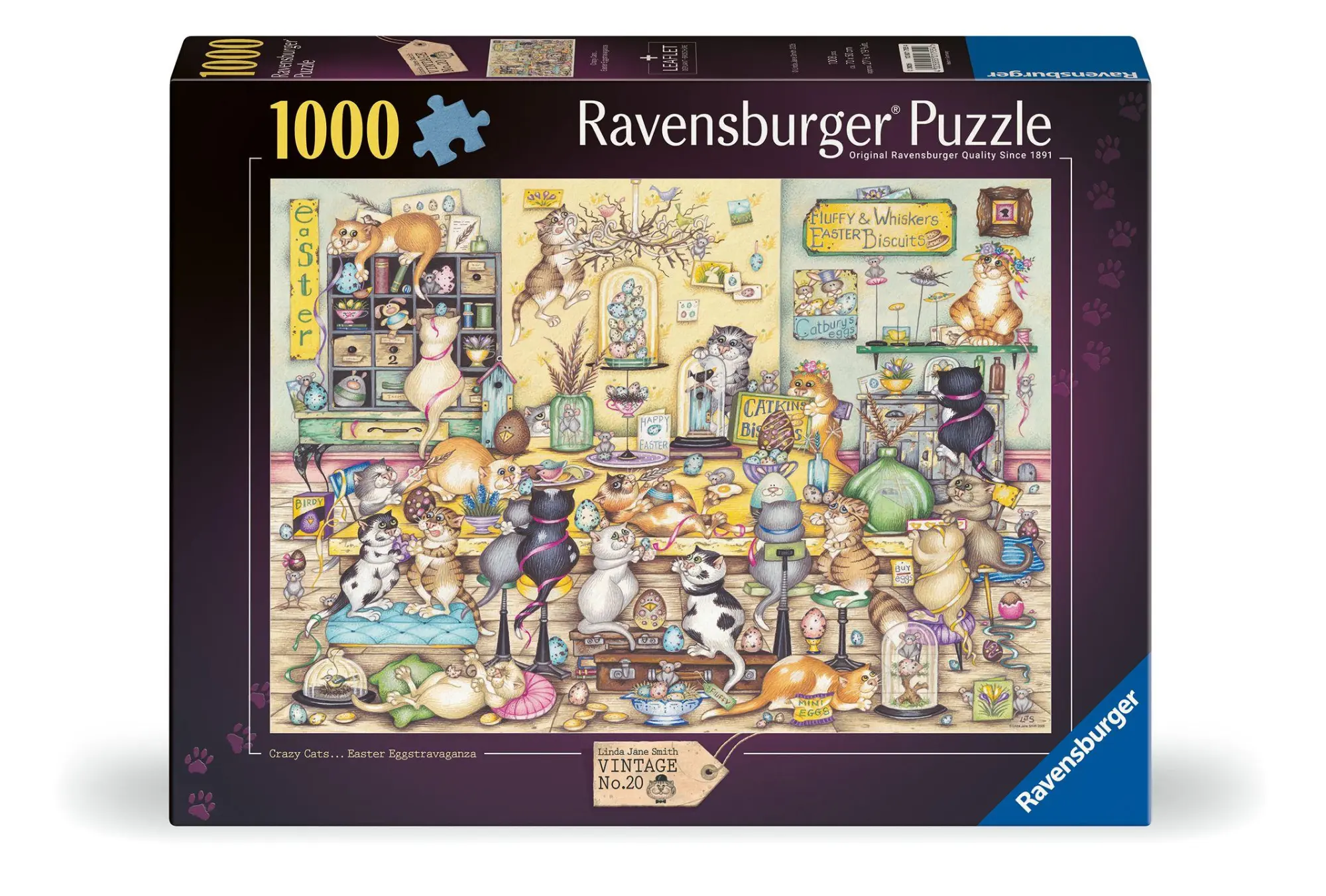 Cover: 4005555017554 | Erwachsenenpuzzle 1000 Teile - Crazy Cats | Spiel | 12001755 | Deutsch