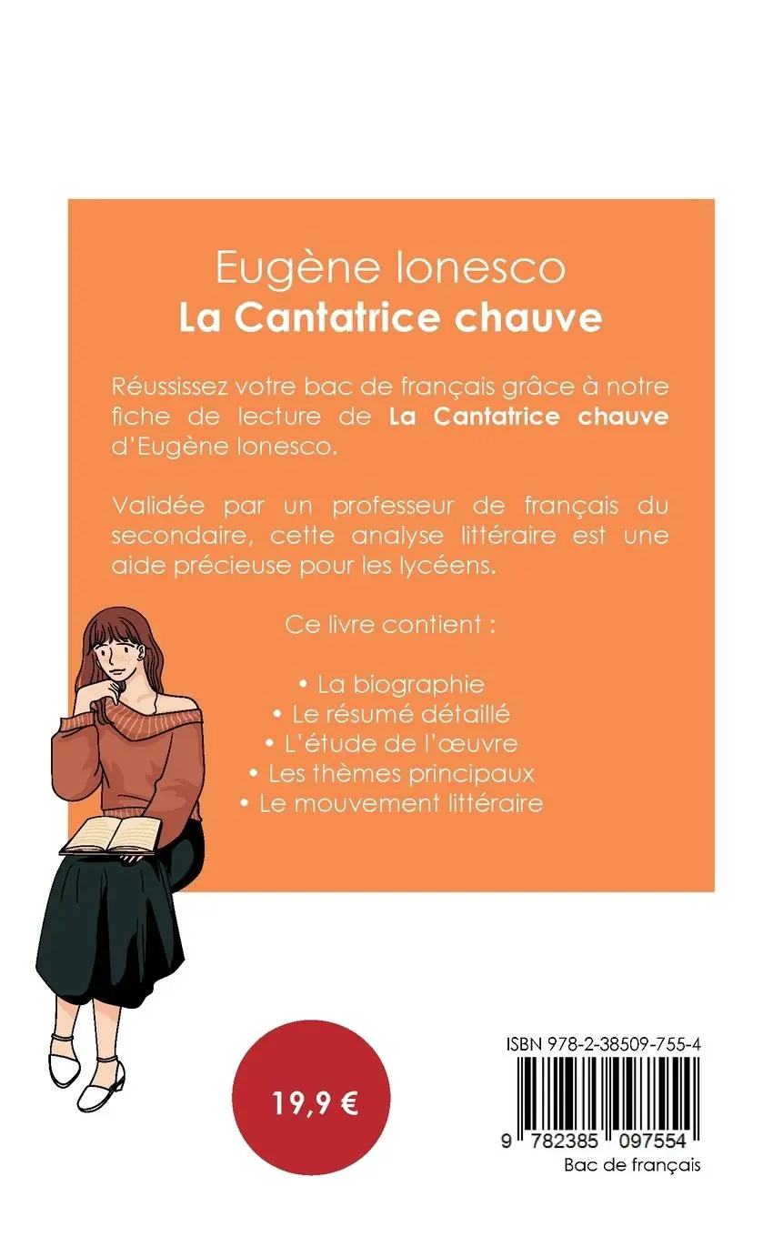Rückseite: 9782385097554 | Réussir son Bac de français 2025 : Analyse de La Cantatrice chauve...