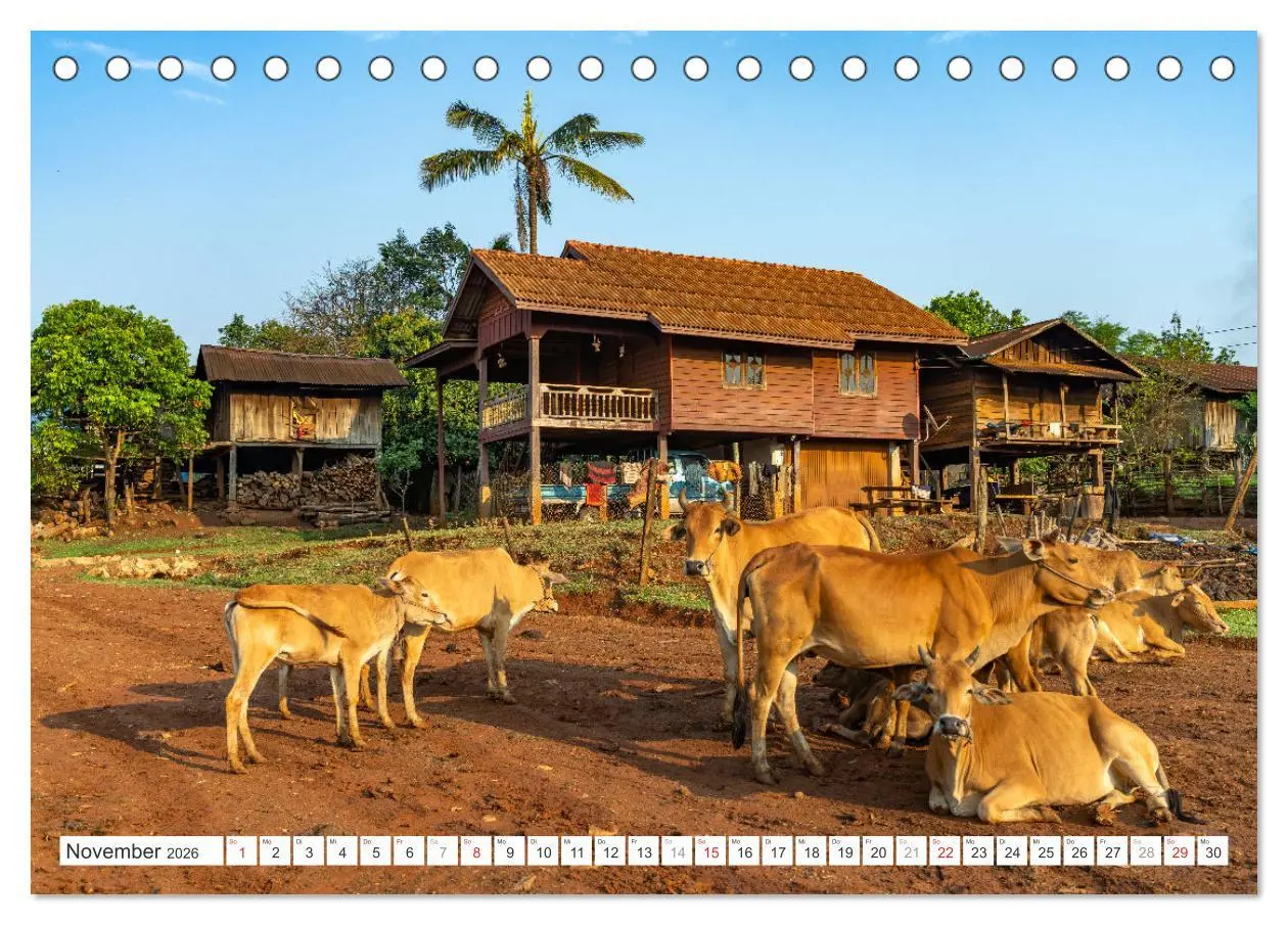 Bild: 9783457267554 | Südostasien - Laos (Tischkalender 2026 DIN A5 quer), CALVENDO...