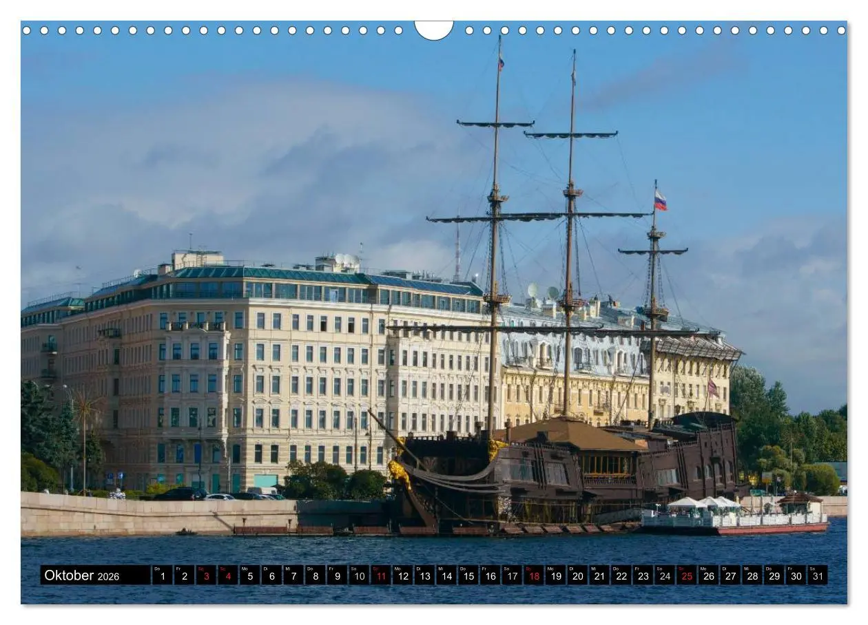 Bild: 9783516117554 | Flussfahrt Moskau - St. Petersburg (Wandkalender 2026 DIN A3 quer),...