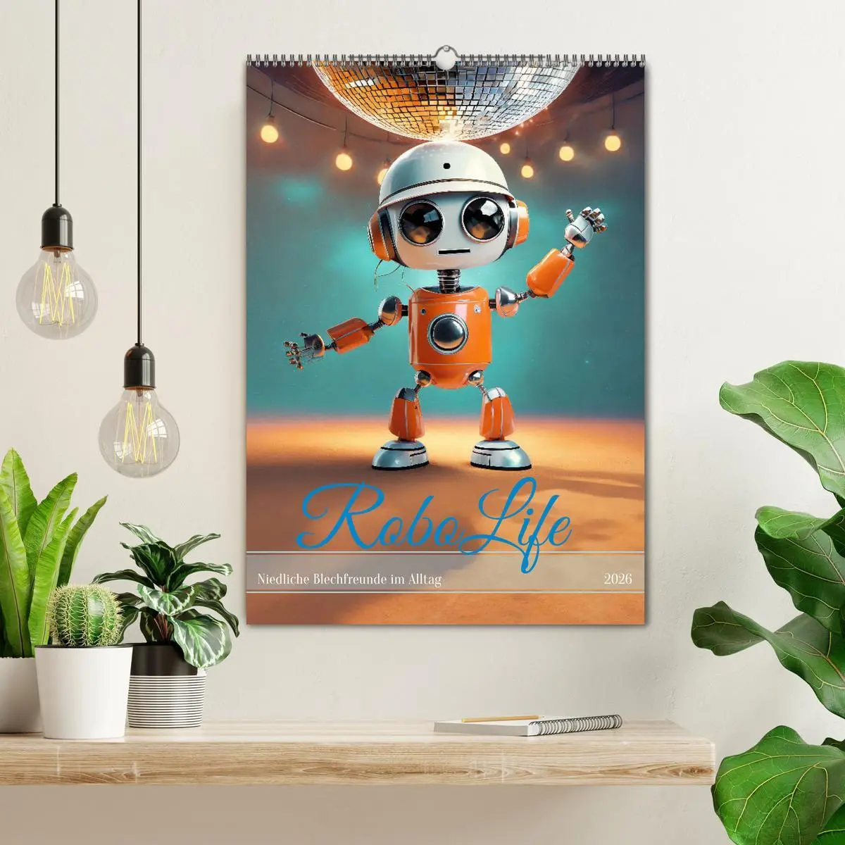Bild: 9783516287554 | RoboLife - Niedliche Blechfreunde im Alltag (Wandkalender 2026 DIN...