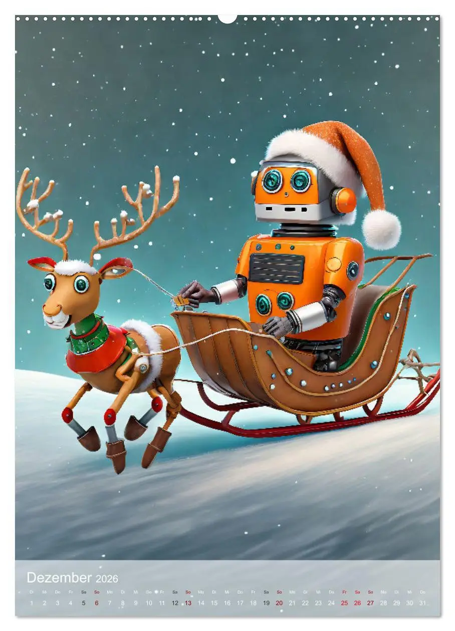 Bild: 9783516287554 | RoboLife - Niedliche Blechfreunde im Alltag (Wandkalender 2026 DIN...