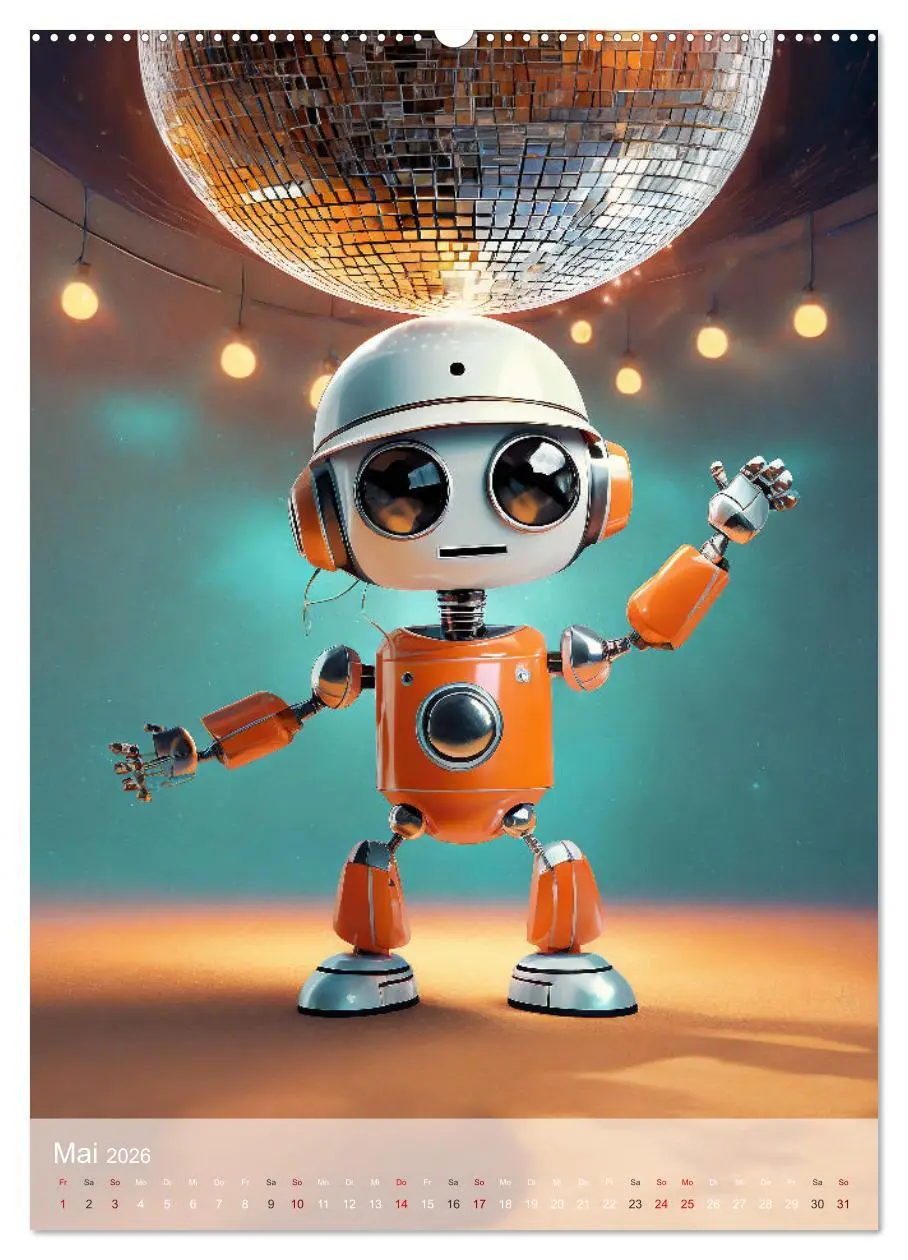 Bild: 9783516287554 | RoboLife - Niedliche Blechfreunde im Alltag (Wandkalender 2026 DIN...