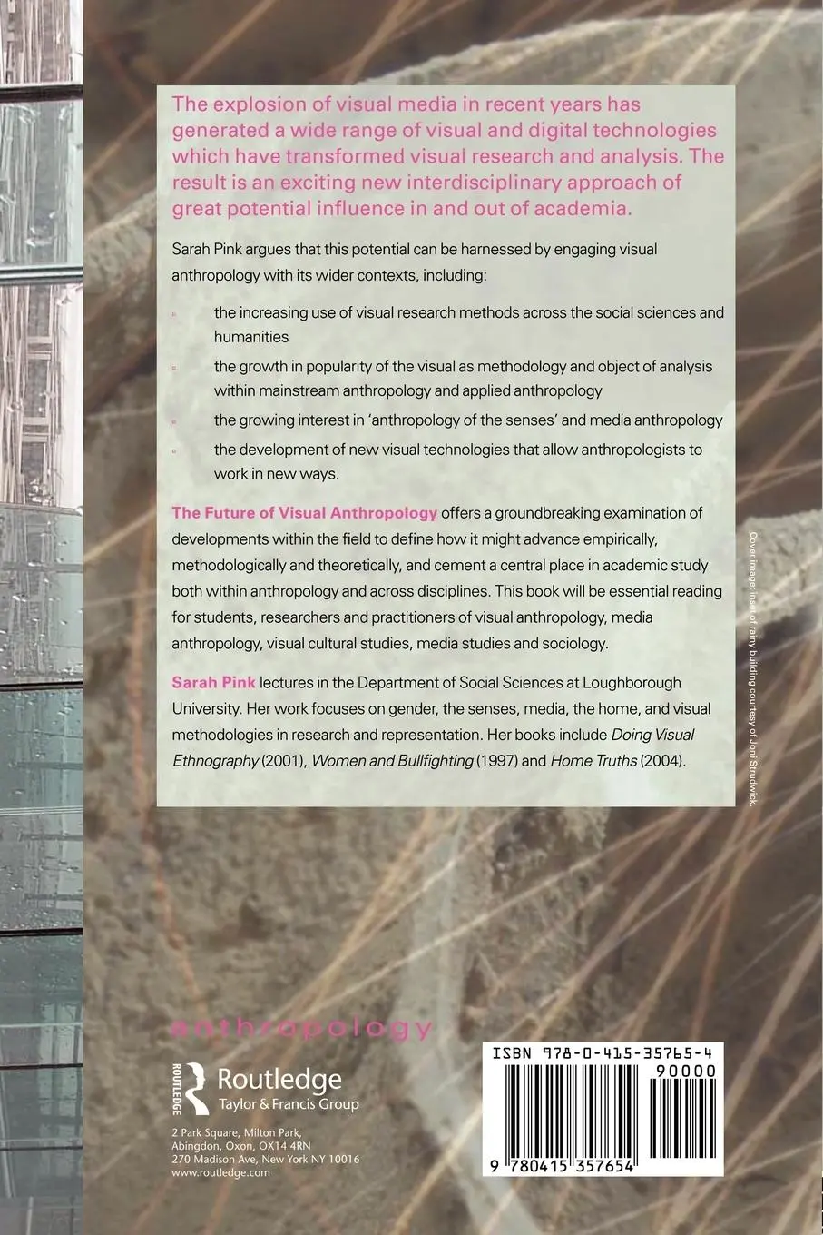 Rückseite: 9780415357654 | The Future of Visual Anthropology | Engaging the Senses | Sarah Pink