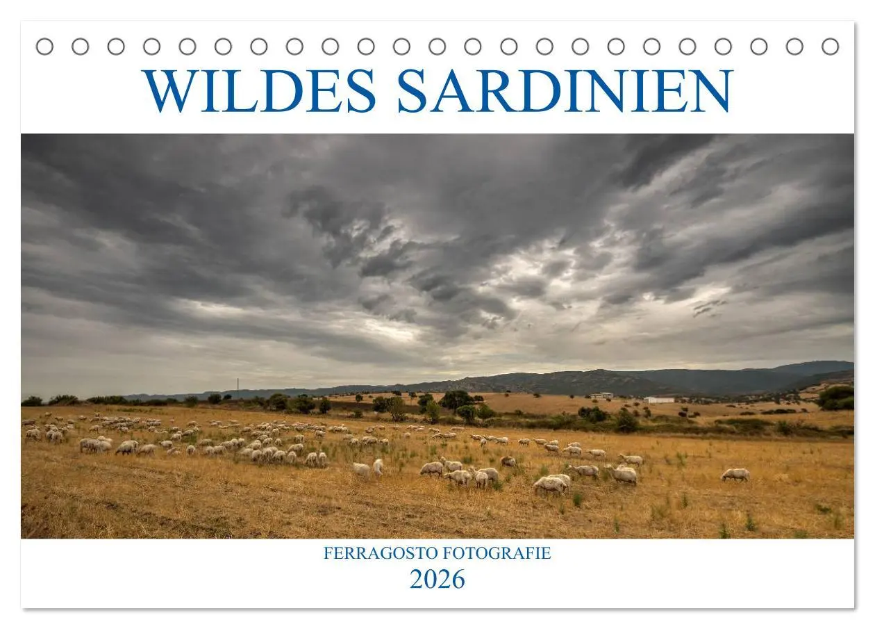 Cover: 9783457877654 | Wildes Sardinien 2026 (Tischkalender 2026 DIN A5 quer), CALVENDO...