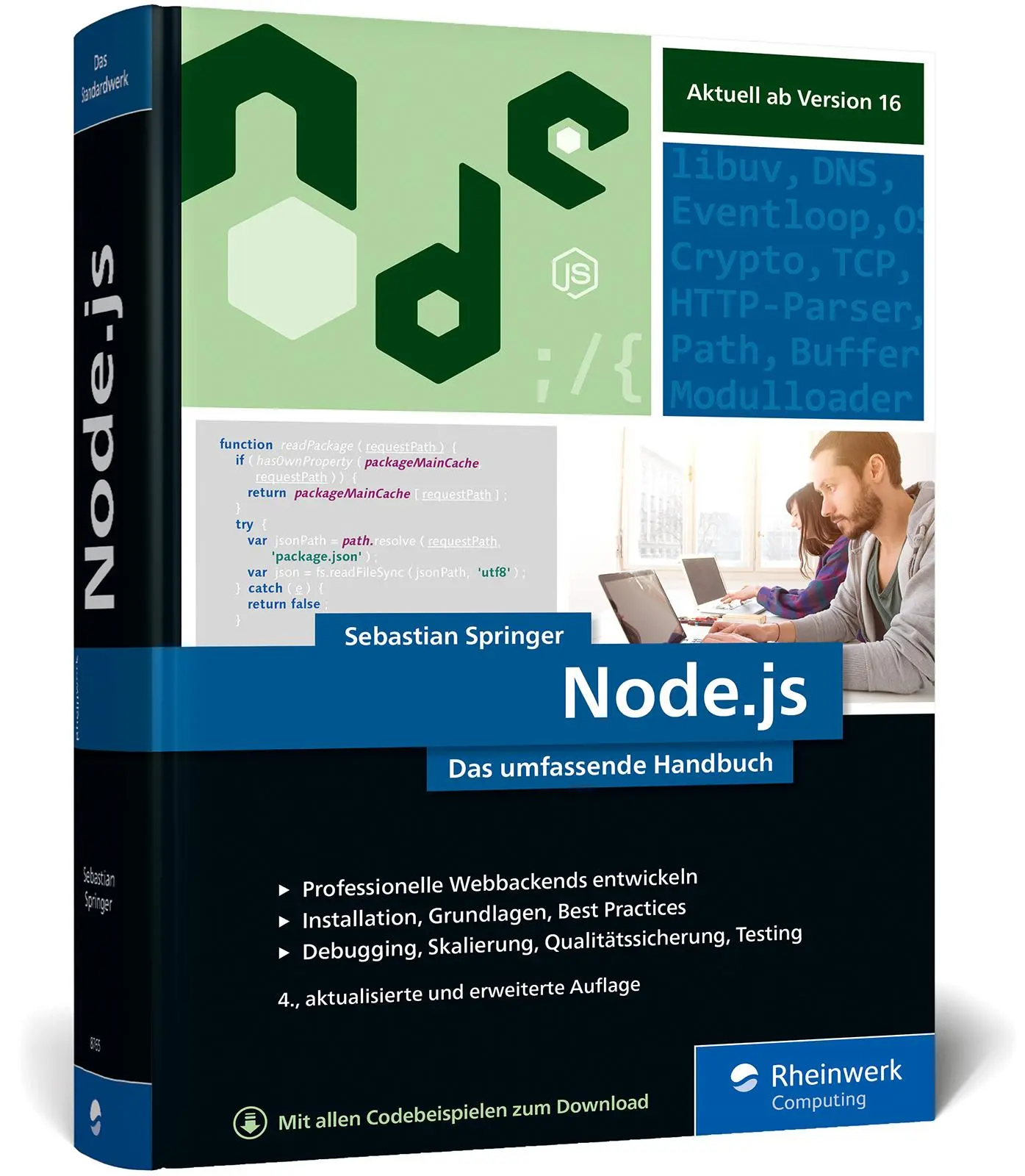 Cover: 9783836287654 | Node.js | Sebastian Springer | Buch | Rheinwerk Computing | Deutsch Cover: 9783836287654 | Node.js | Sebastian Springer | Buch | Rheinwerk Computing | Deutsch