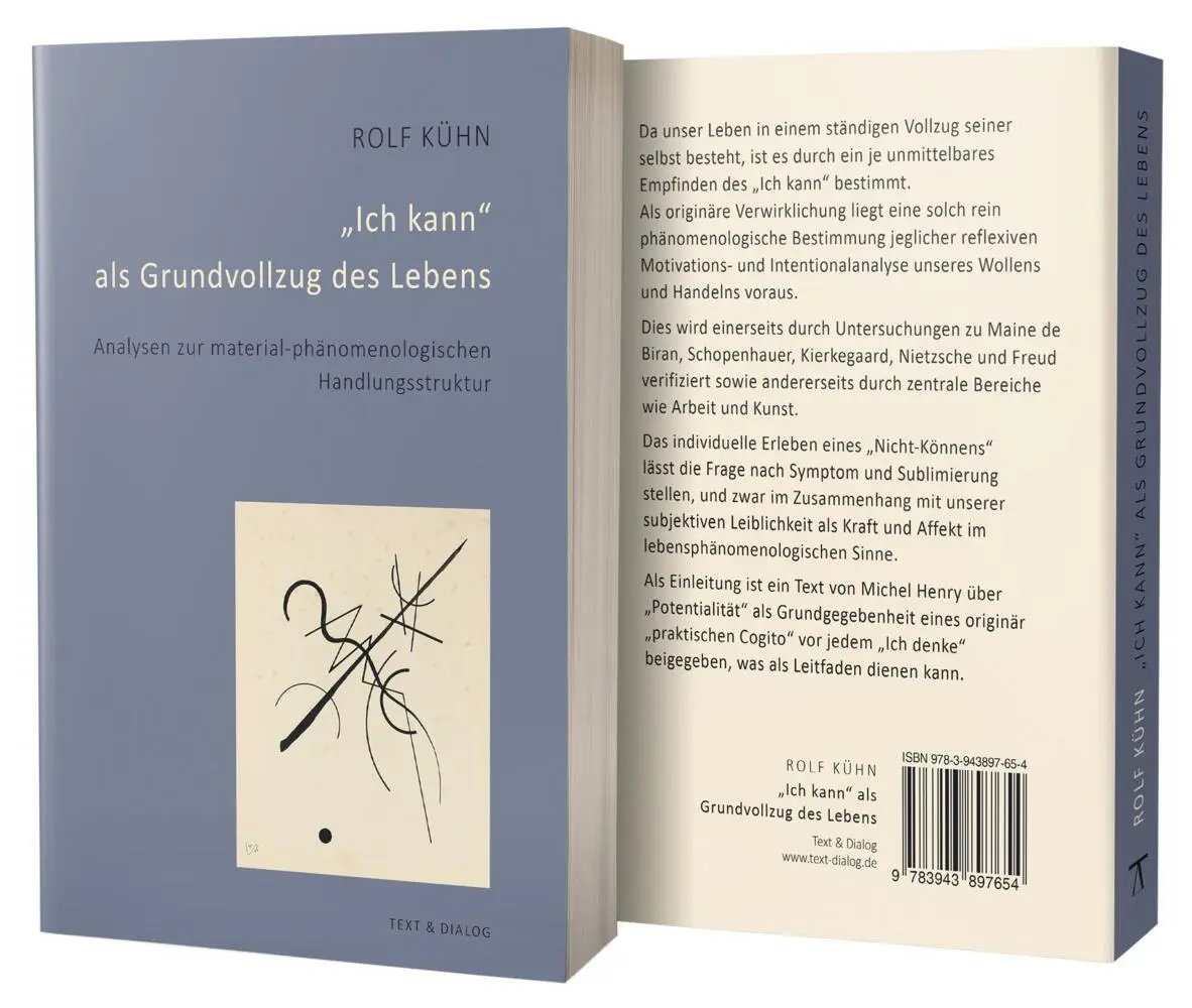 Bild: 9783943897654 | "Ich kann" als Grundvollzug des Lebens | Rolf Kühn | Taschenbuch