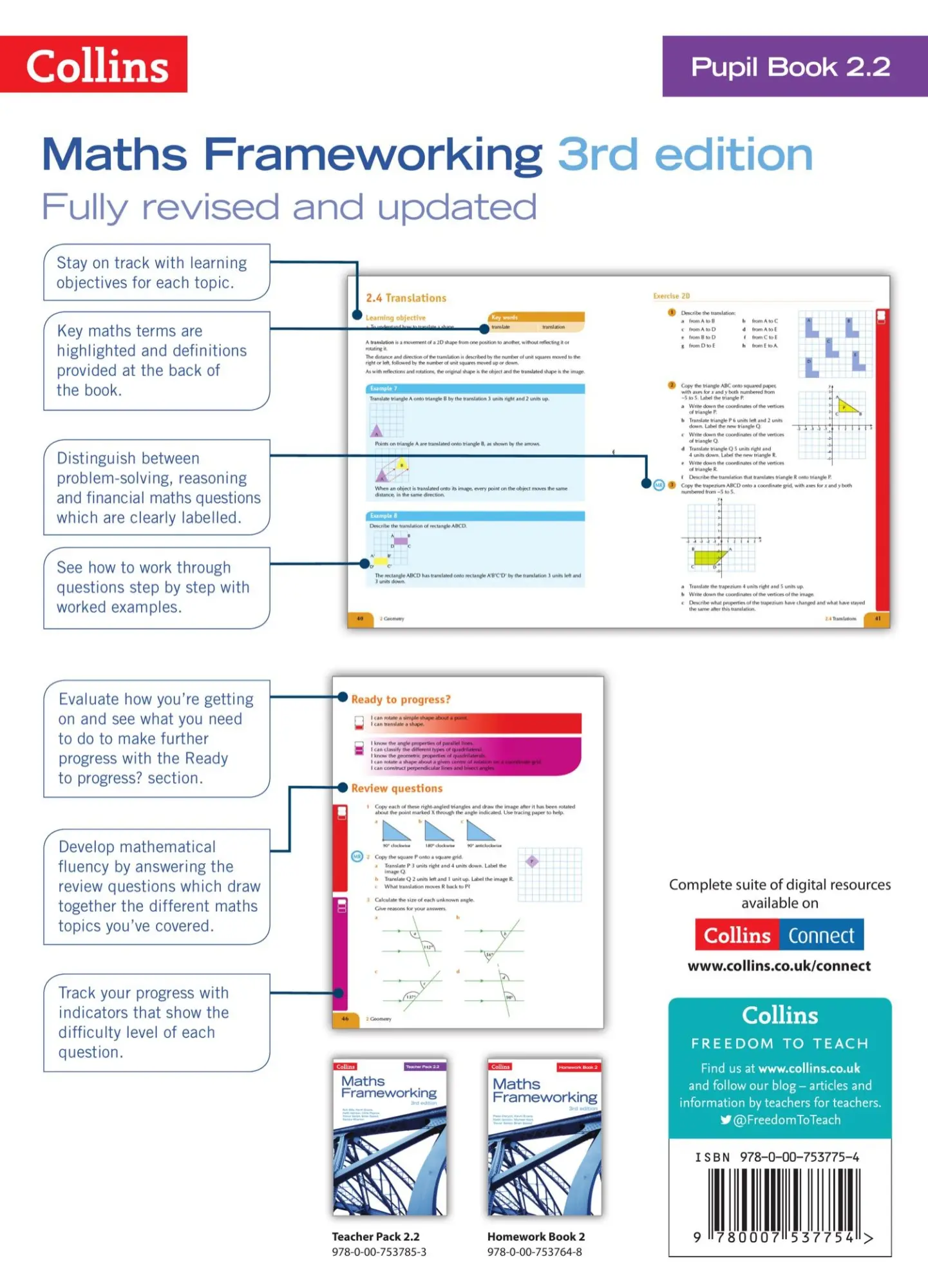 Rückseite: 9780007537754 | KS3 Maths Pupil Book 2.2 | Kevin Evans (u. a.) | Taschenbuch | 2014