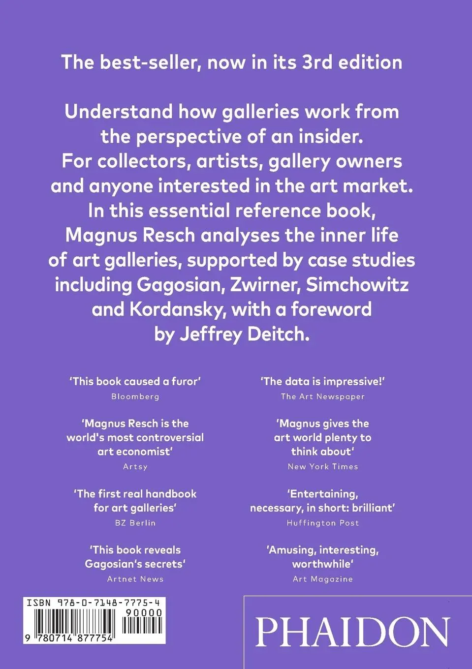 Rückseite: 9780714877754 | Management of Art Galleries | Magnus Resch | Taschenbuch | 152 S.