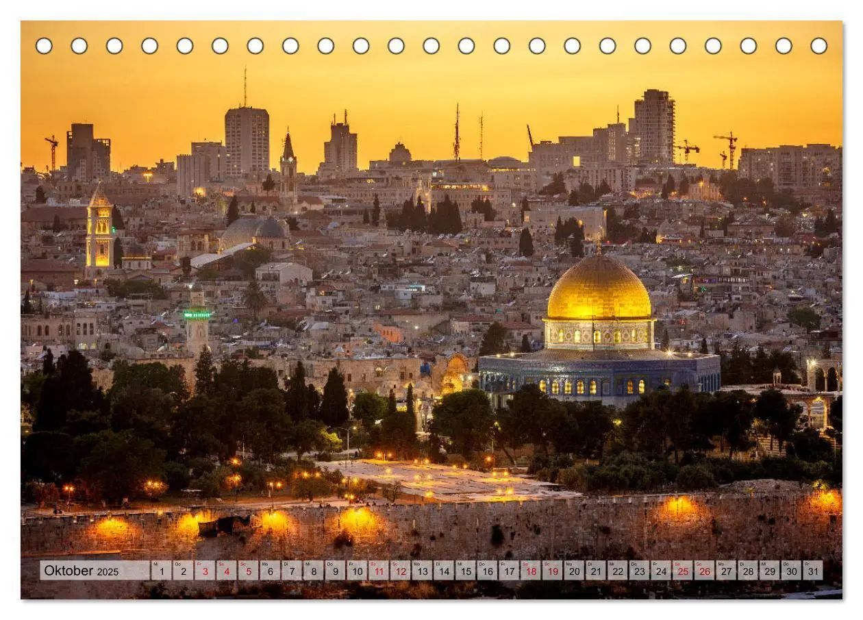Bild: 9783435227754 | Israel &amp; Palästina - Reise durch das heilige Land (Tischkalender...