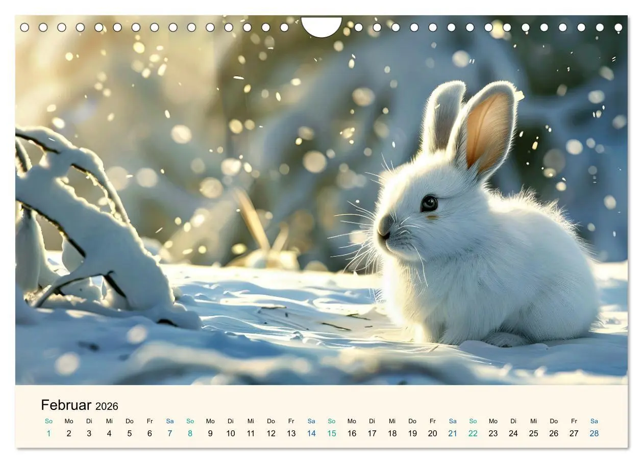 Bild: 9783457247754 | Tierkinder in Eis und Schnee (Wandkalender 2026 DIN A4 quer),...