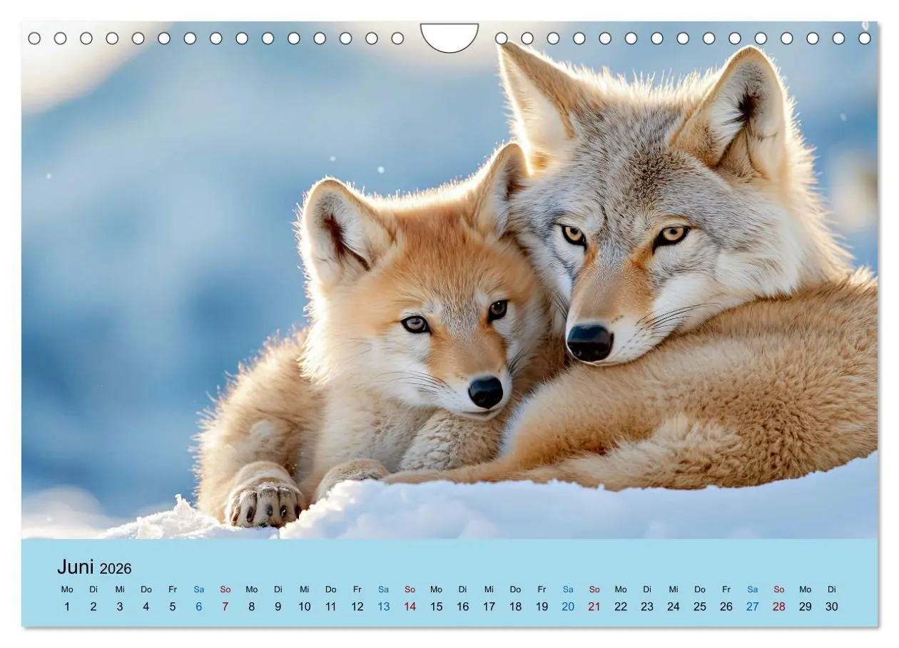 Bild: 9783457247754 | Tierkinder in Eis und Schnee (Wandkalender 2026 DIN A4 quer),...