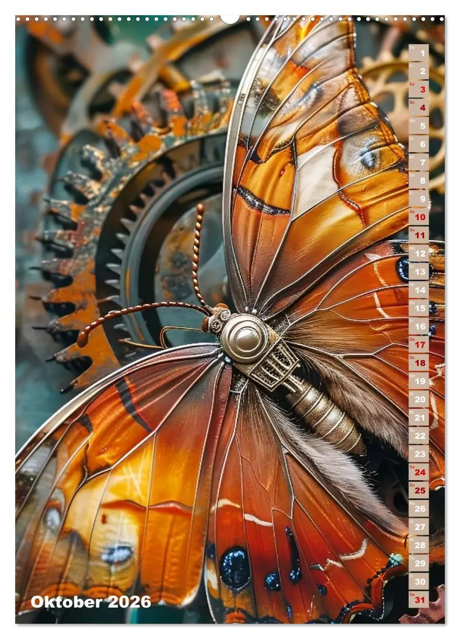 Bild: 9783516267754 | Steampunk Fauna (Wandkalender 2026 DIN A2 hoch), CALVENDO...