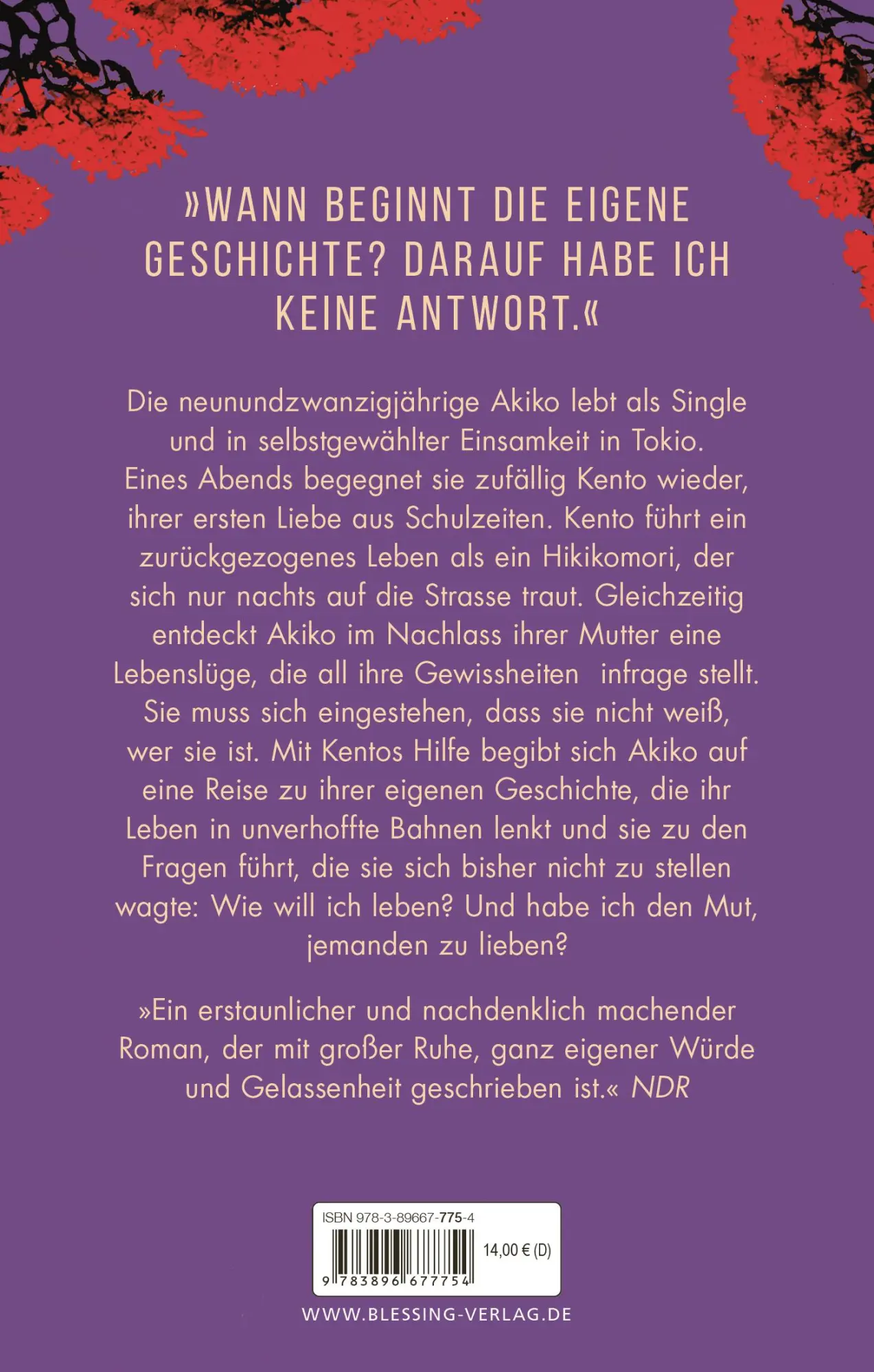 Bild: 9783896677754 | Akikos stilles Glück | Roman | Jan-Philipp Sendker | Taschenbuch