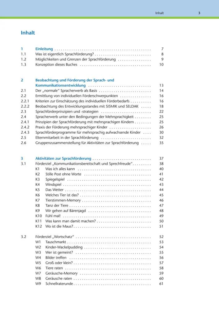 Bild: 9783039767854 | Aktivitäten zur Sprachförderung | 3-6 Jahre Handbuch | Claudia Iven
