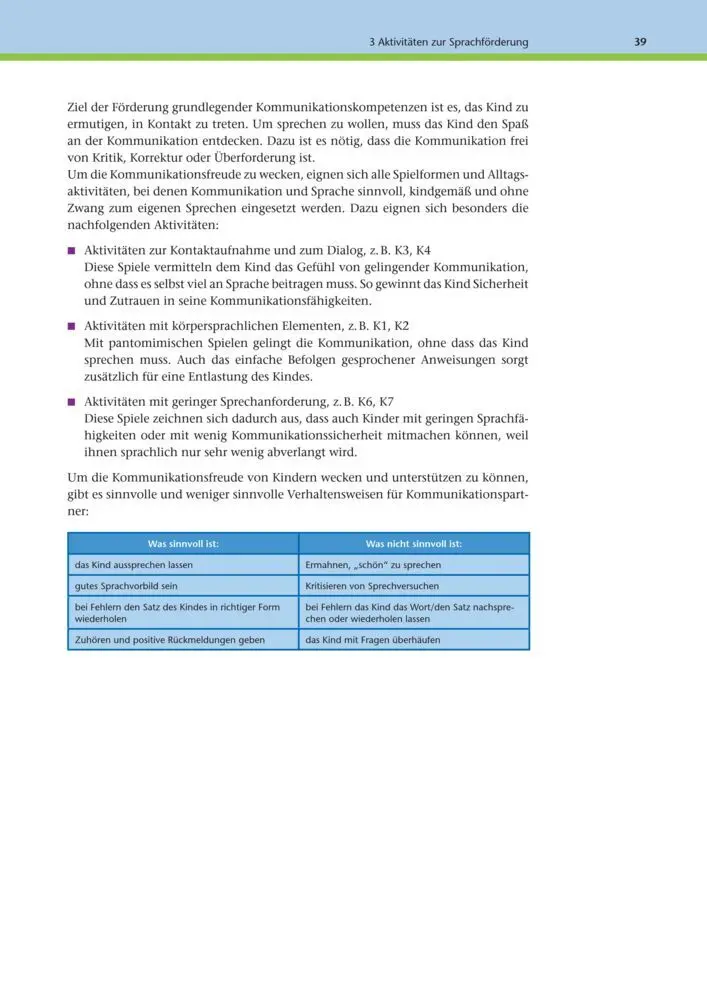 Bild: 9783039767854 | Aktivitäten zur Sprachförderung | 3-6 Jahre Handbuch | Claudia Iven