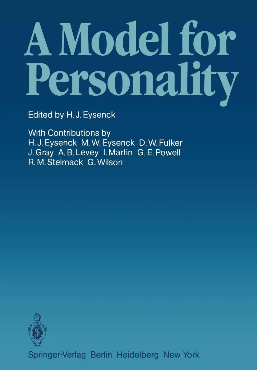 Cover: 9783642677854 | A Model for Personality | H. J. Eysenck | Taschenbuch | xii | Englisch