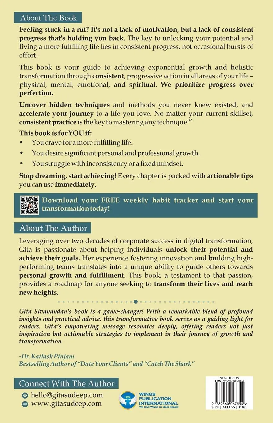 Rückseite: 9789360067854 | Consistency | The Key to Your Growth and Transformation | Sivanandan