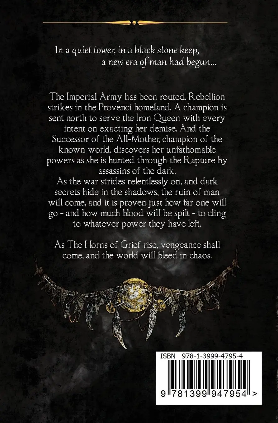 Rückseite: 9781399947954 | The Horns of Grief (The Blood and Steel Saga #2) | E J Doble | Buch