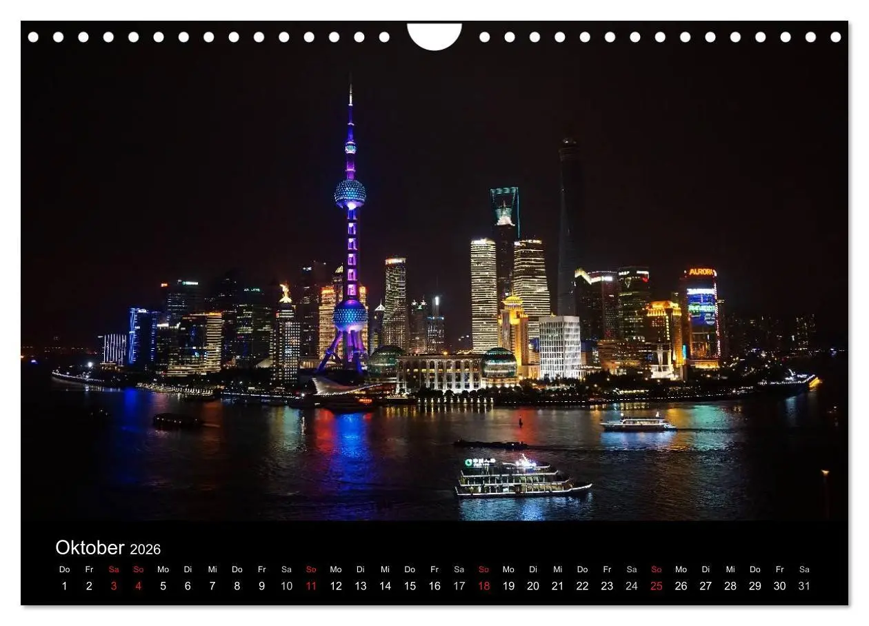 Bild: 9783516007954 | China 2026 - Metropolen und Landschaften (Wandkalender 2026 DIN A4...