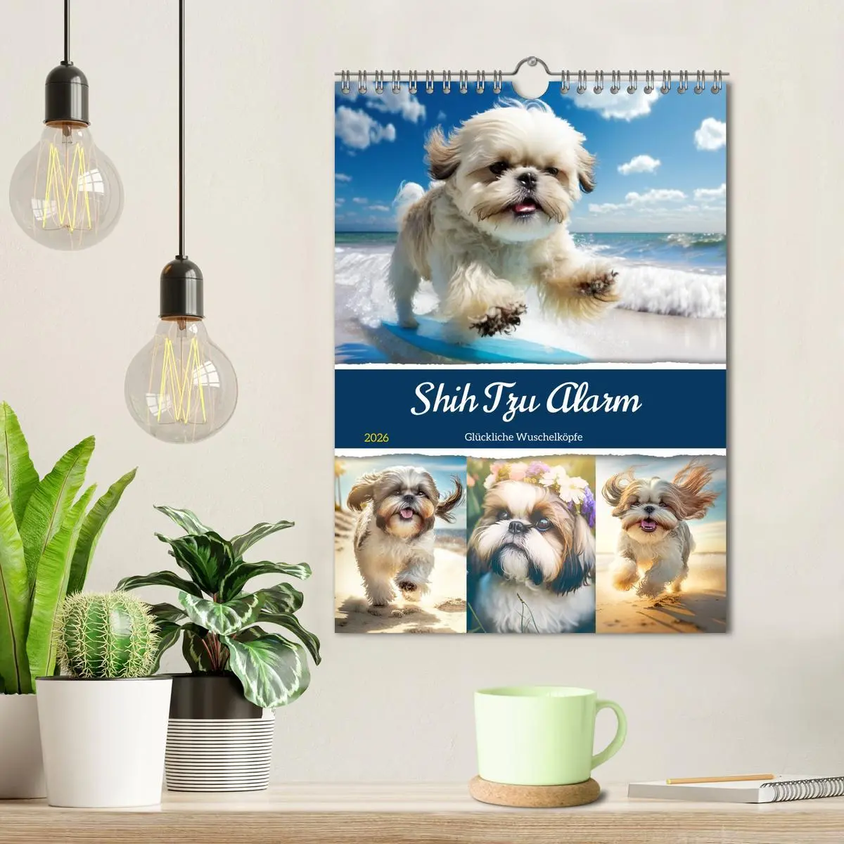 Bild: 9783516317954 | Shih Tzu Alarm. Glückliche Wuschelköpfe (Wandkalender 2026 DIN A4...