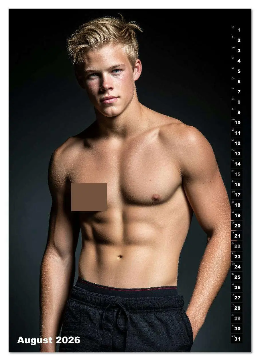 Bild: 9783516627954 | JUNG, SEXY, UNZENSIERT - Männer nackt in Shorts (Wandkalender 2026...