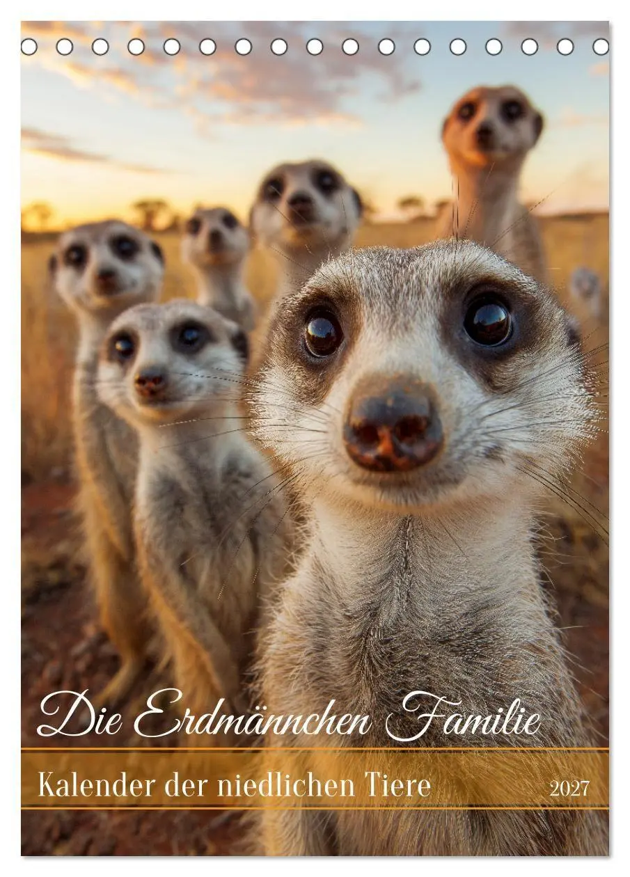 Cover: 9783516867954 | Die Erdmännchen Familie - Kalender der niedlichen Tiere...