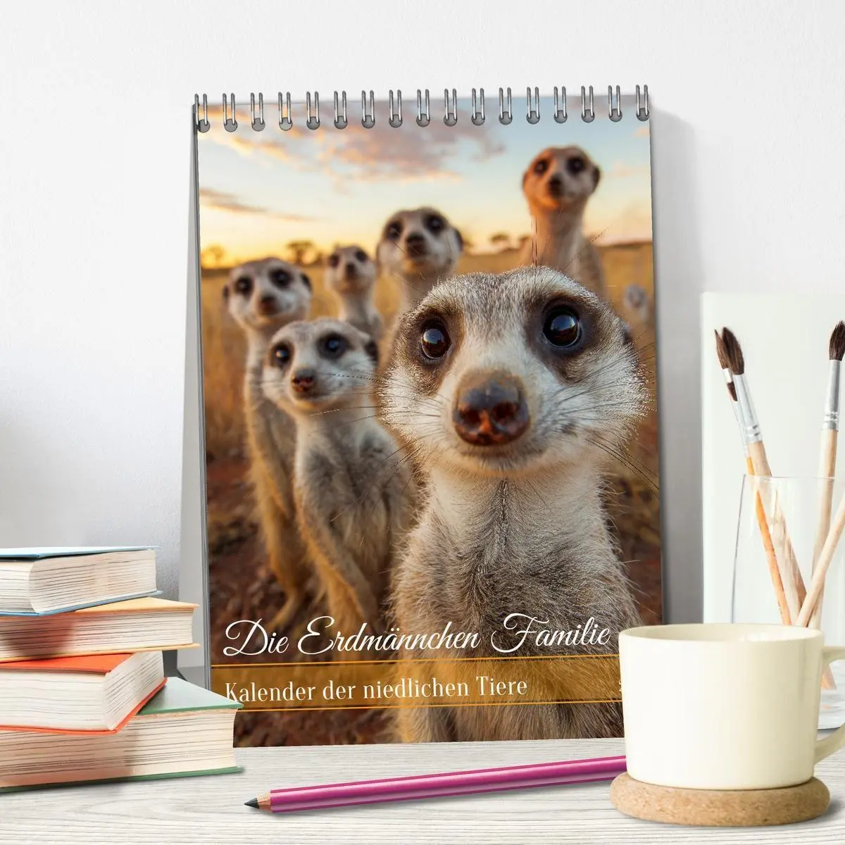 Bild: 9783516867954 | Die Erdmännchen Familie - Kalender der niedlichen Tiere...