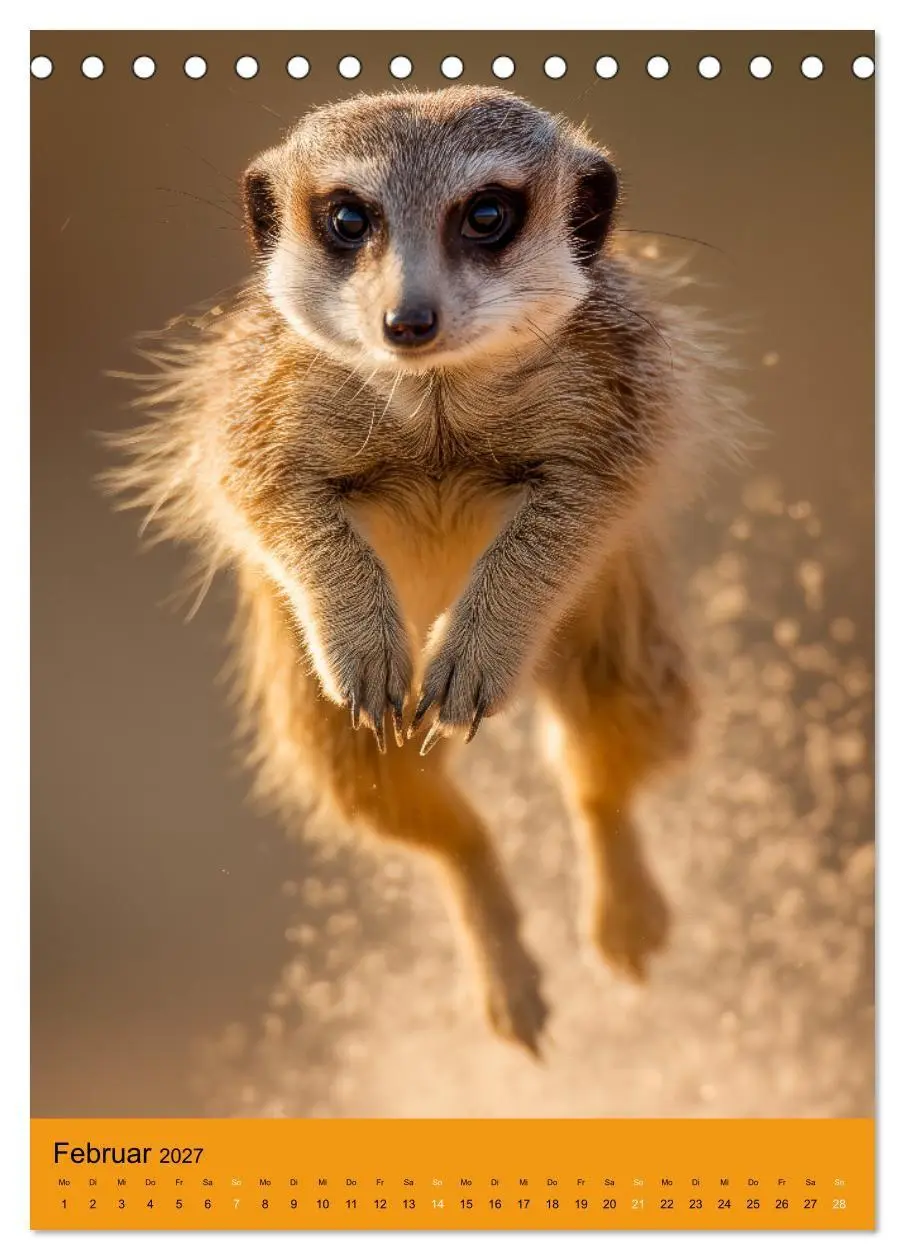 Bild: 9783516867954 | Die Erdmännchen Familie - Kalender der niedlichen Tiere...
