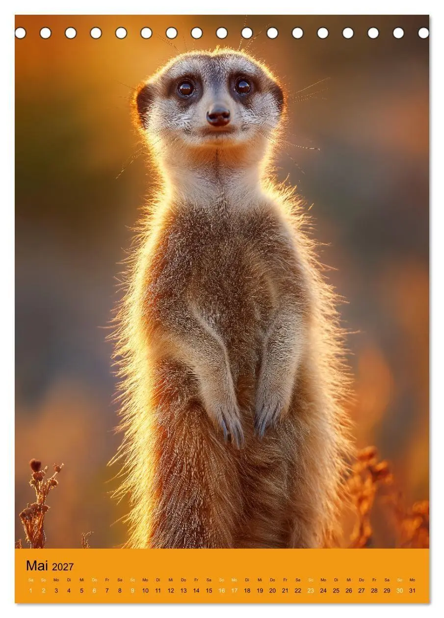 Bild: 9783516867954 | Die Erdmännchen Familie - Kalender der niedlichen Tiere...