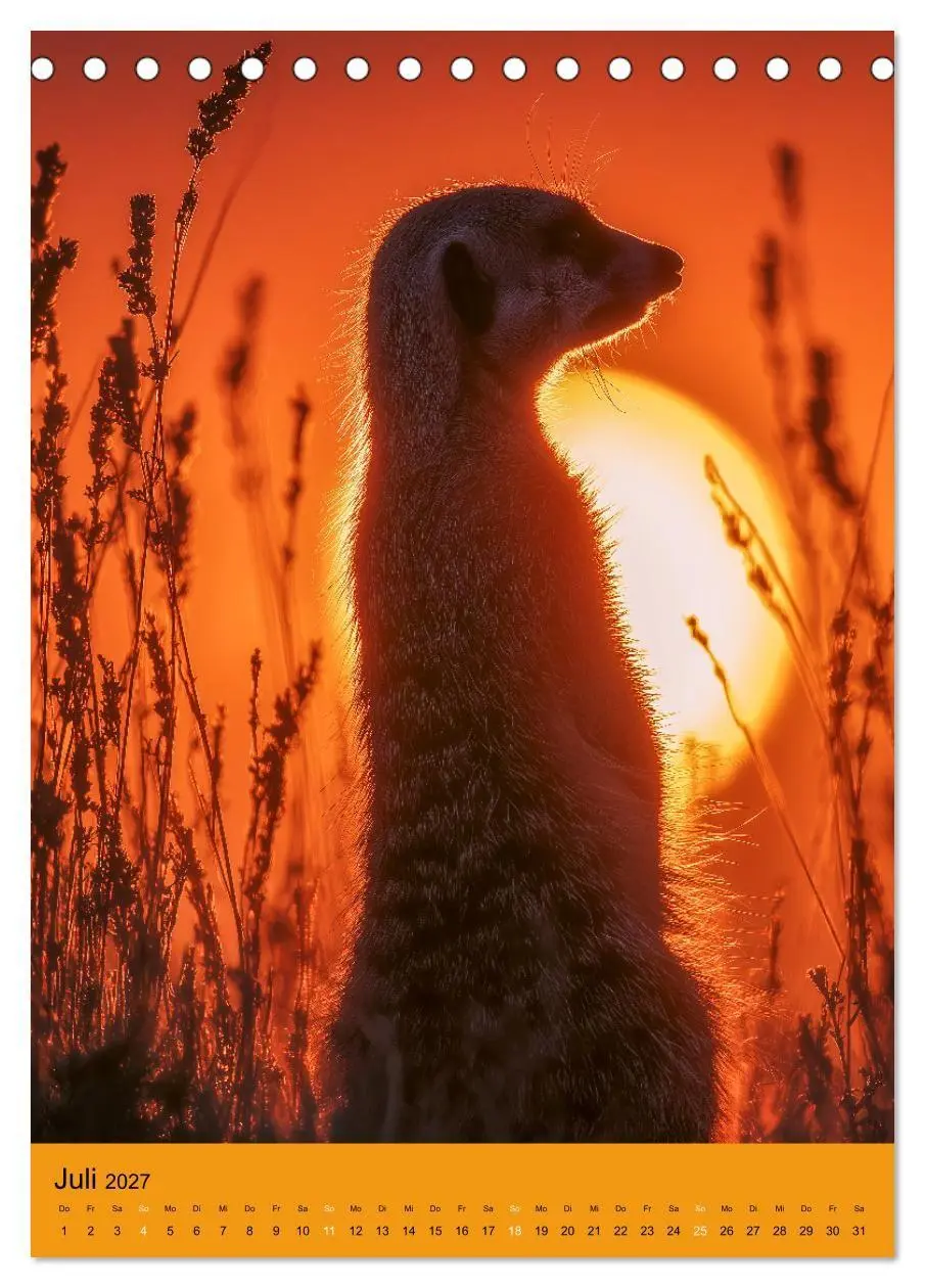 Bild: 9783516867954 | Die Erdmännchen Familie - Kalender der niedlichen Tiere...