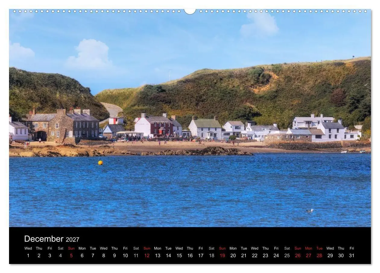 Bild: 9783569957954 | Wales (High Quality Premium Wall Calendar 2027 DIN A2...
