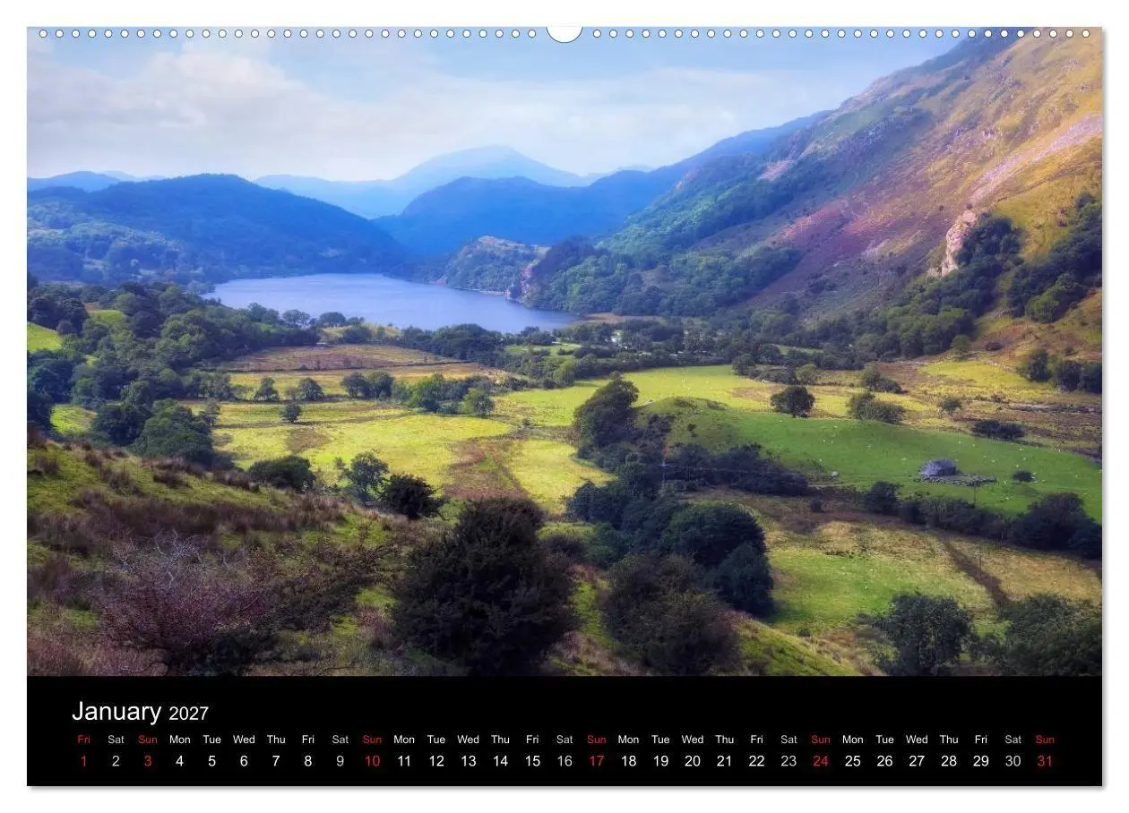 Bild: 9783569957954 | Wales (High Quality Premium Wall Calendar 2027 DIN A2...