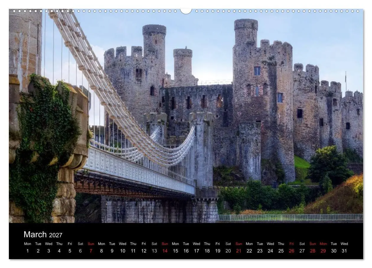 Bild: 9783569957954 | Wales (High Quality Premium Wall Calendar 2027 DIN A2...