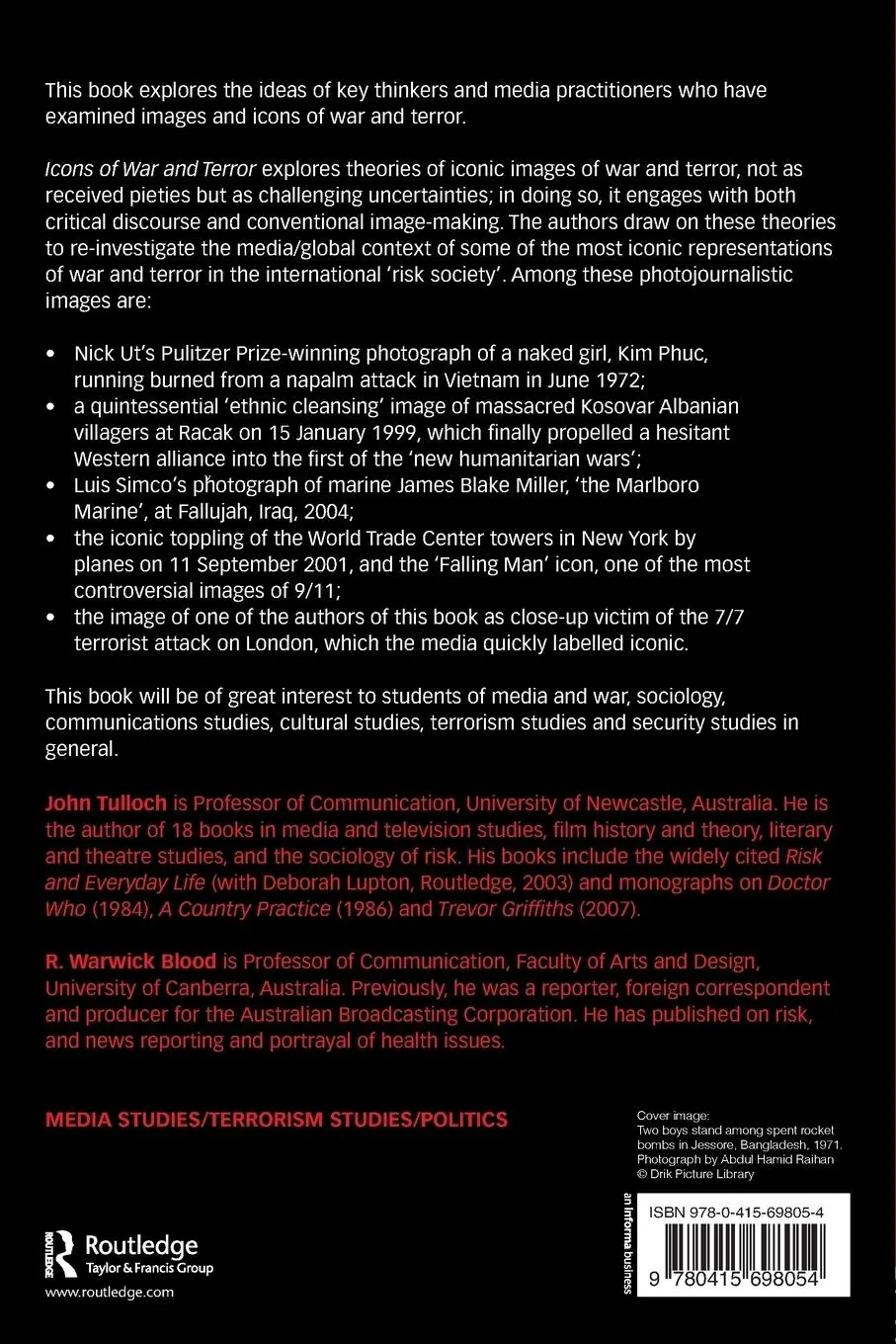 Rückseite: 9780415698054 | Icons of War and Terror | Media Images in an Age of International Risk