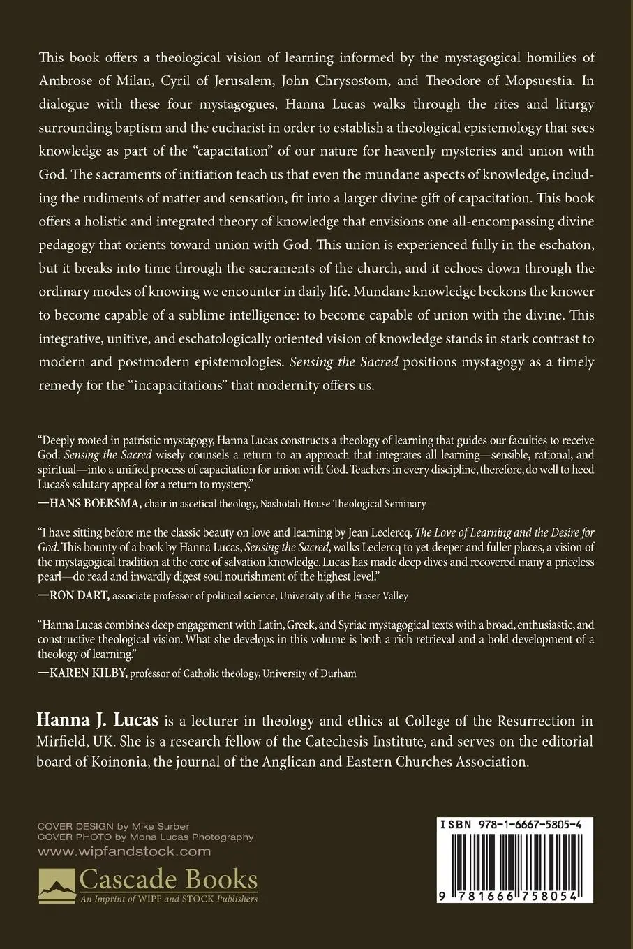 Rückseite: 9781666758054 | Sensing the Sacred | Hanna J. Lucas | Taschenbuch | Englisch | 2023