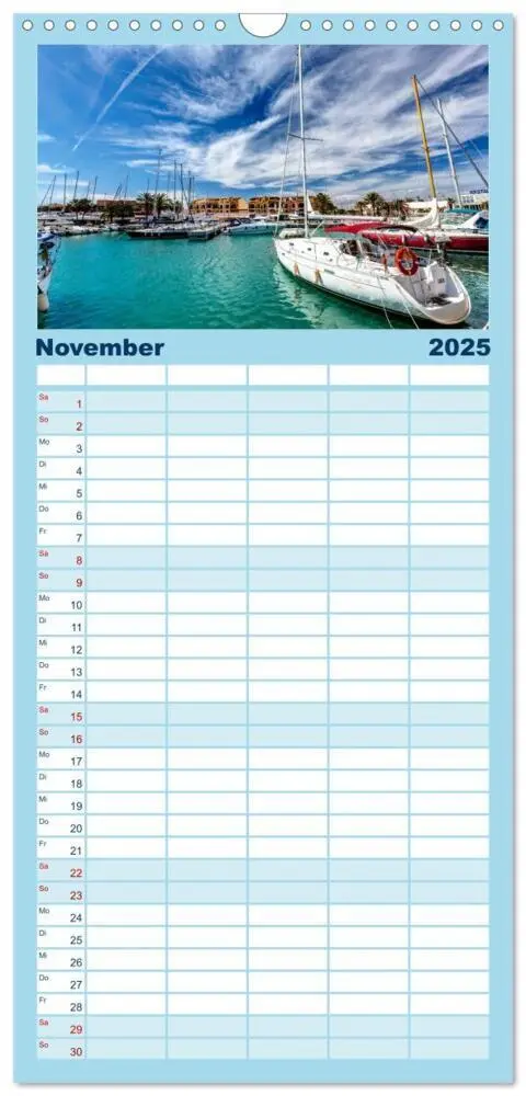 Bild: 9783457118054 | Familienplaner 2025 - Mallorca - Ahoi mit 5 Spalten (Wandkalender,...