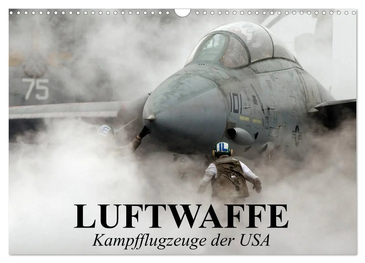 Cover: 9783516068054 | Luftwaffe. Kampfflugzeuge der USA (Wandkalender 2026 DIN A3 quer),...