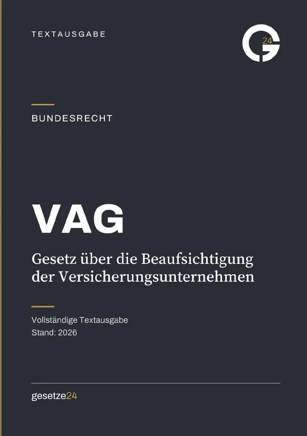 Cover: 9783565578054 | VAG - Gesetz über die Beaufsichtigung der Versicherungsunternehmen