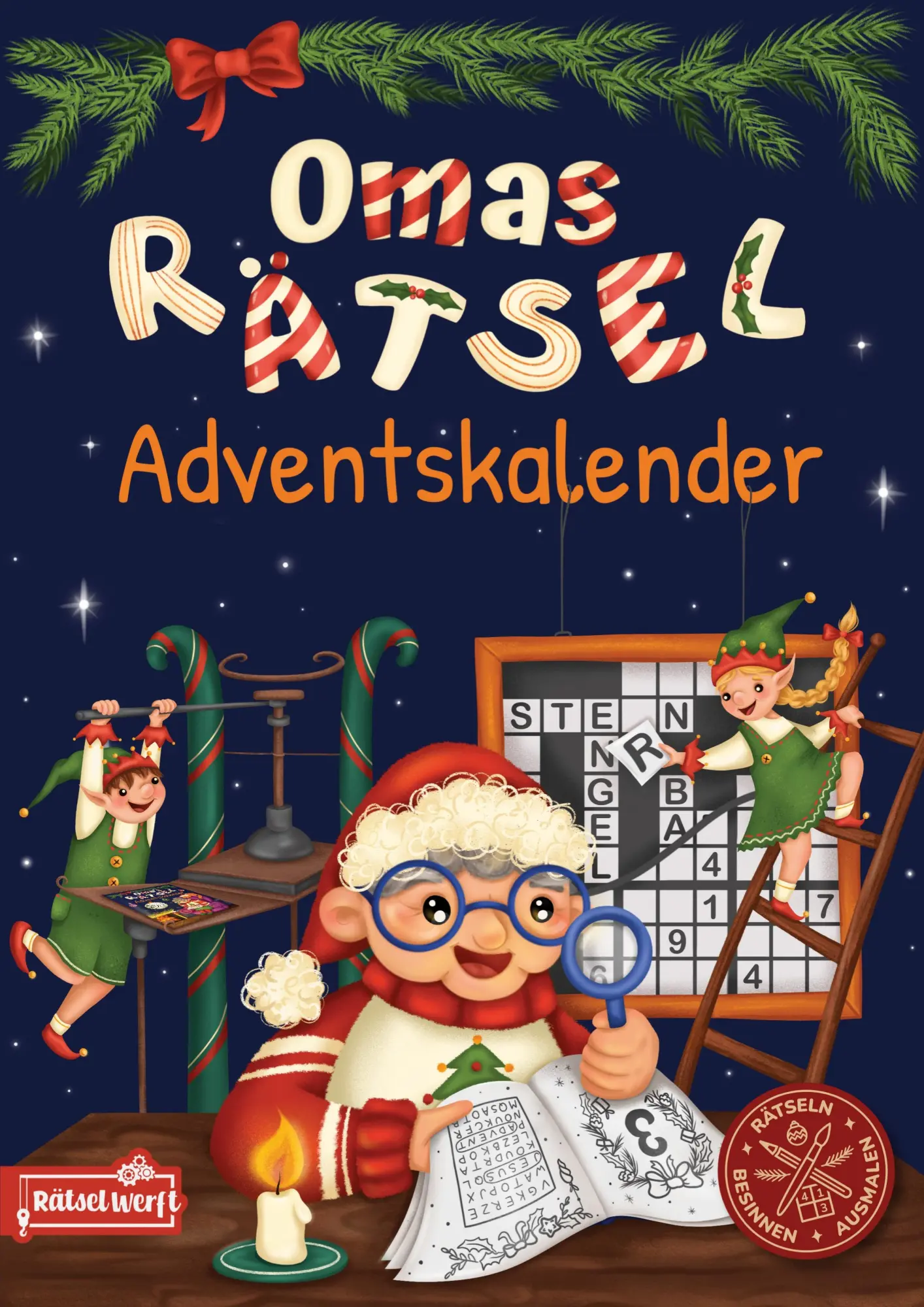 Cover: 9789403818054 | Omas Rätsel Adventskalender | Rätsel Werft | Taschenbuch | Deutsch