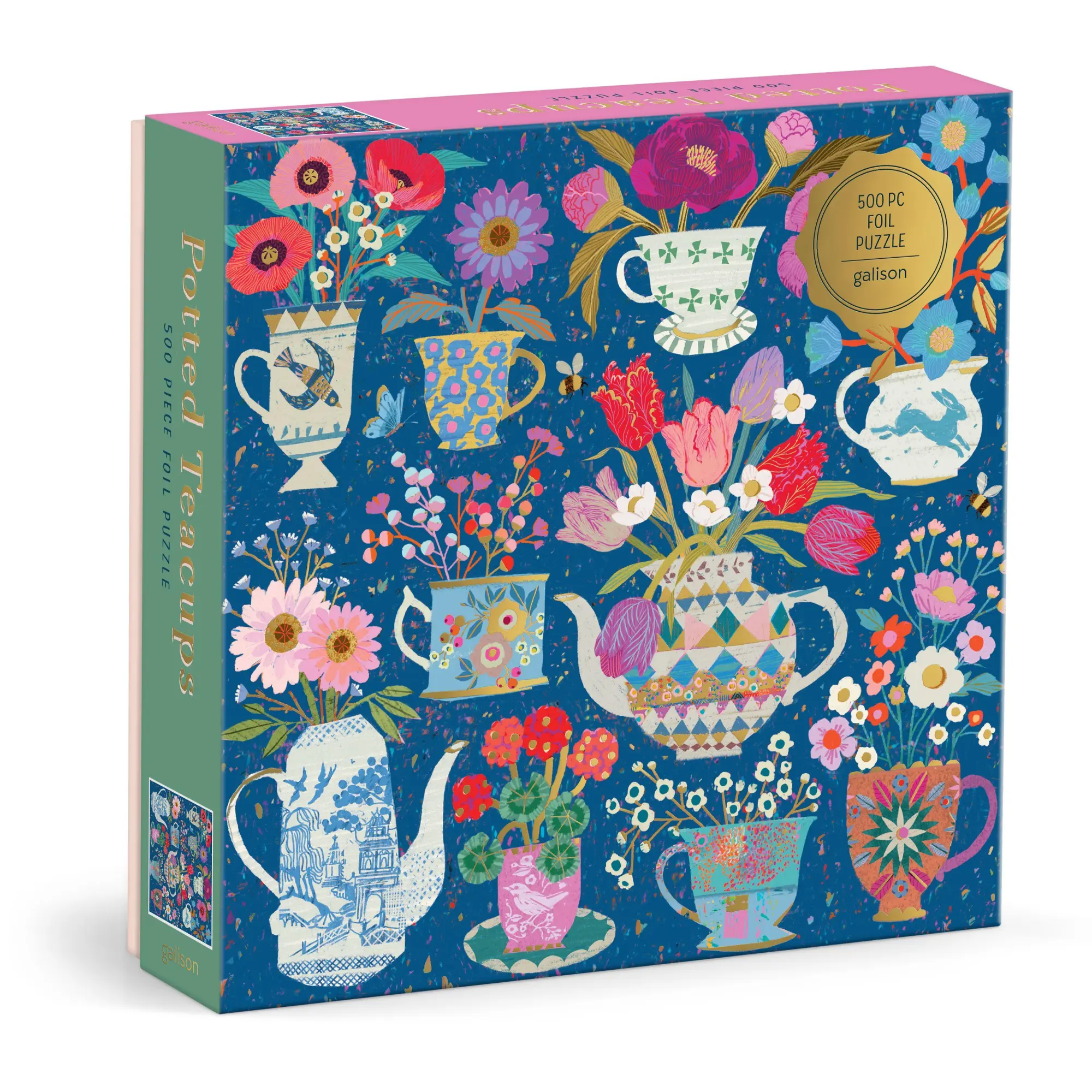 Cover: 9780735388154 | Victoria Ball Potted Teacups 500 Piece Foil Puzzle | Spiel | Englisch