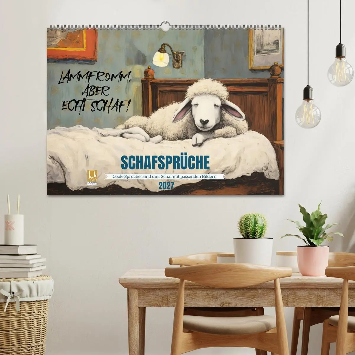 Bild: 9783569218154 | Schafsprüche (Wandkalender 2027 DIN A2 quer), CALVENDO Monatskalender