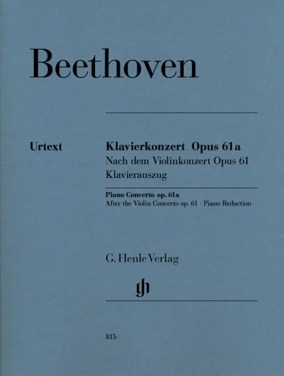 Cover: 9790201808154 | Ludwig van Beethoven - Klavierkonzert op. 61a nach dem...