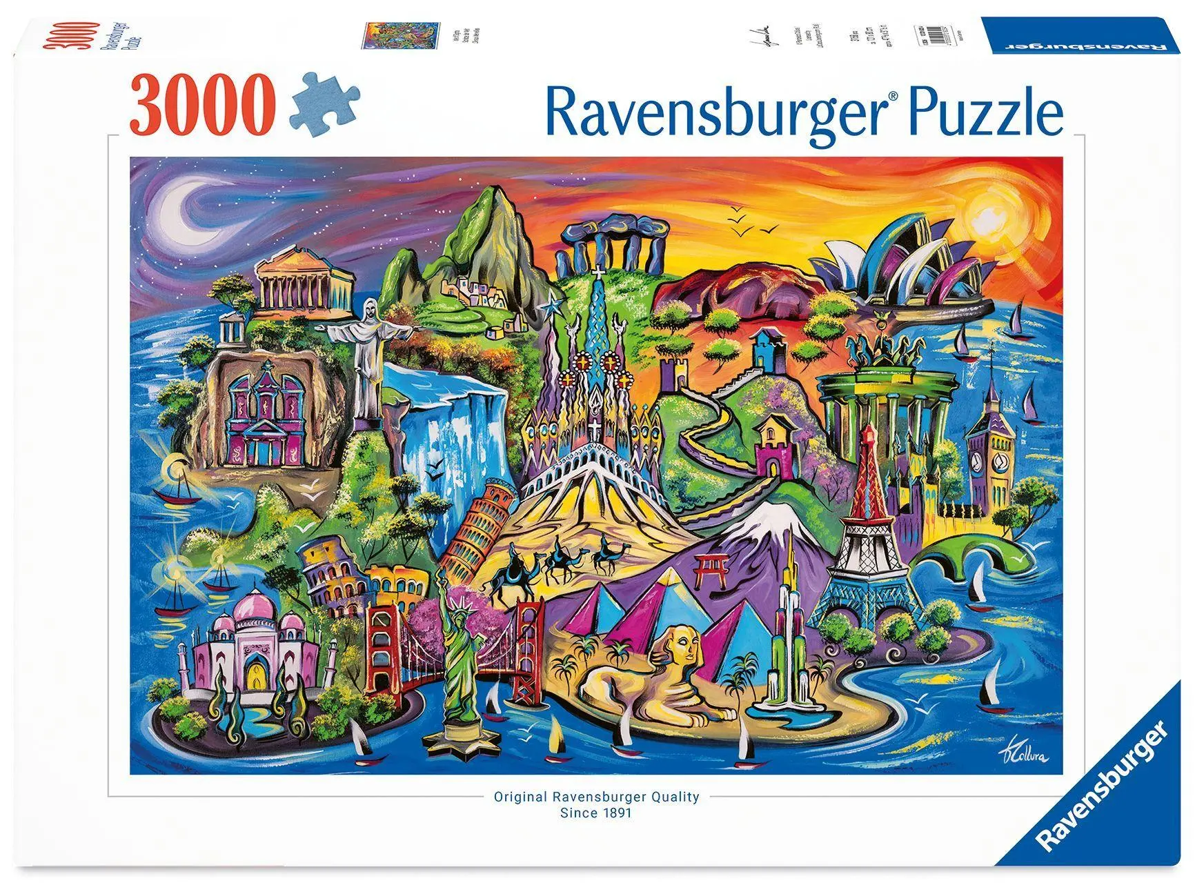 Cover: 4005555018254 | Erwachsenenpuzzle 3000 Teile - Schätze der Welt | Spiel | 12001825