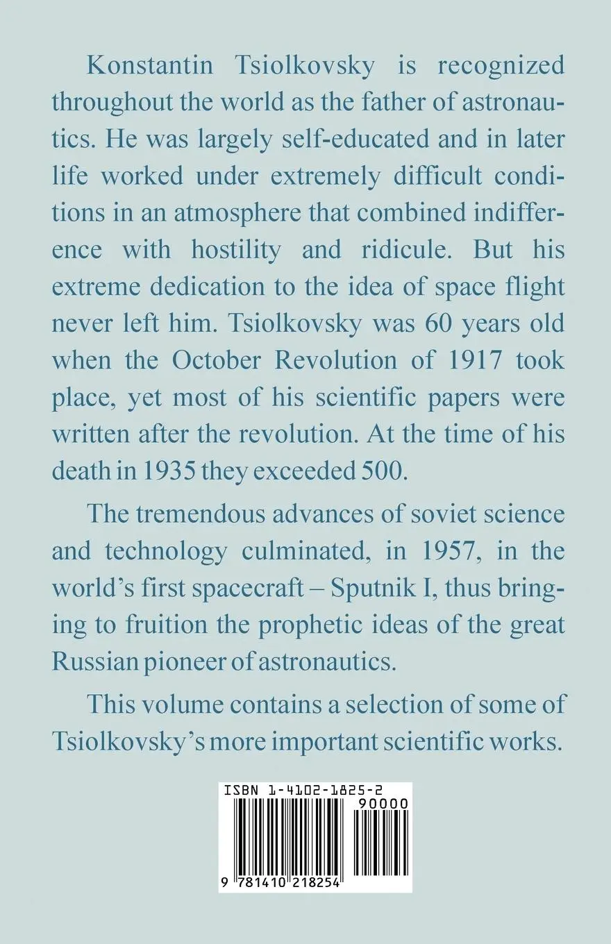 Rückseite: 9781410218254 | Selected Works of Konstantin E. Tsiolkovsky | Tsiolkovsky | Buch