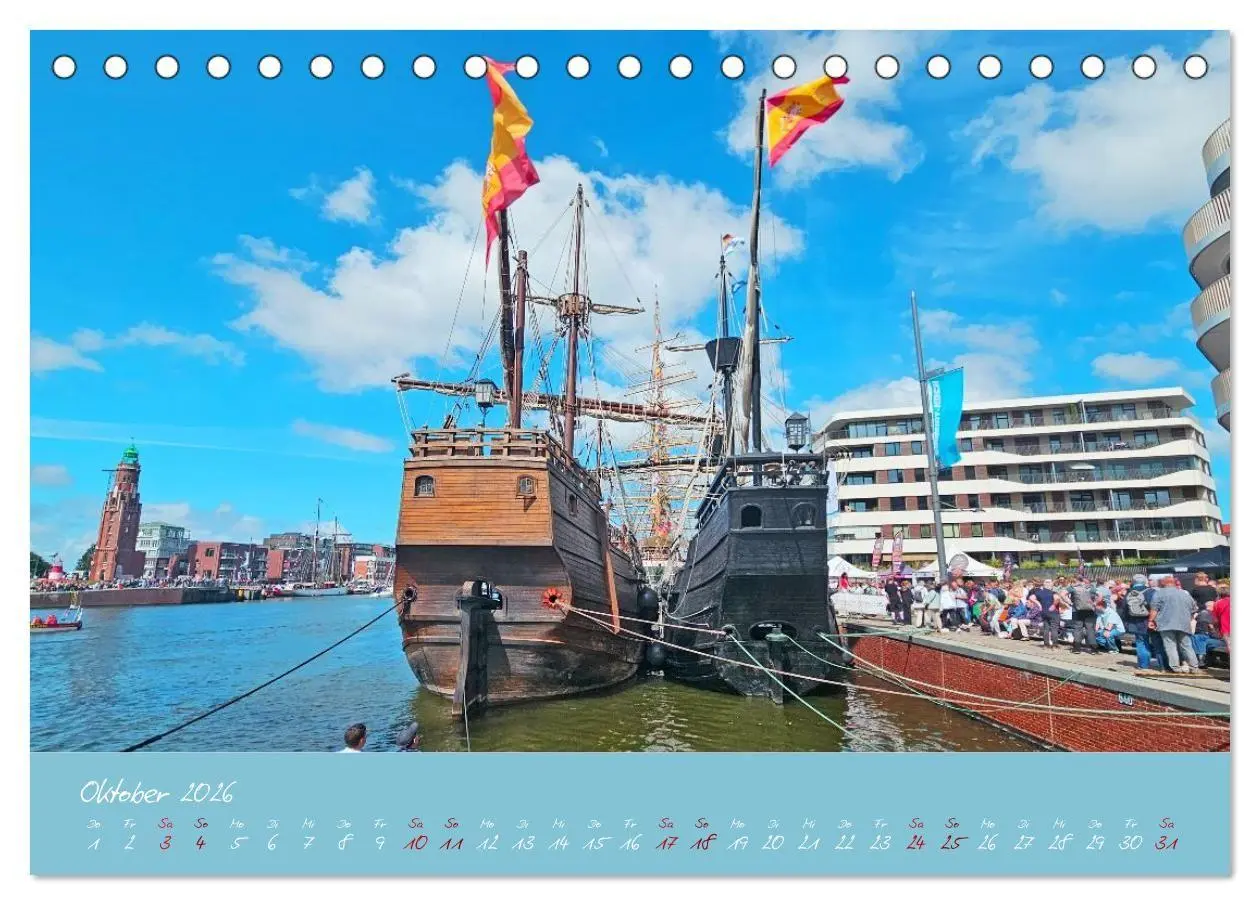 Bild: 9783516668254 | SAIL Bremerhaven. Segelspektakel zum Wegträumen (Tischkalender 2026...