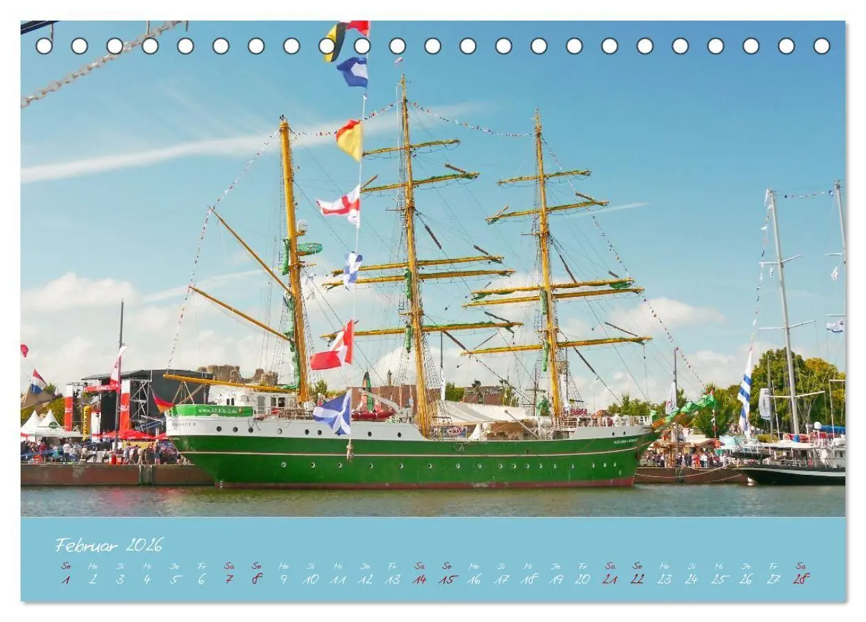 Bild: 9783516668254 | SAIL Bremerhaven. Segelspektakel zum Wegträumen (Tischkalender 2026...