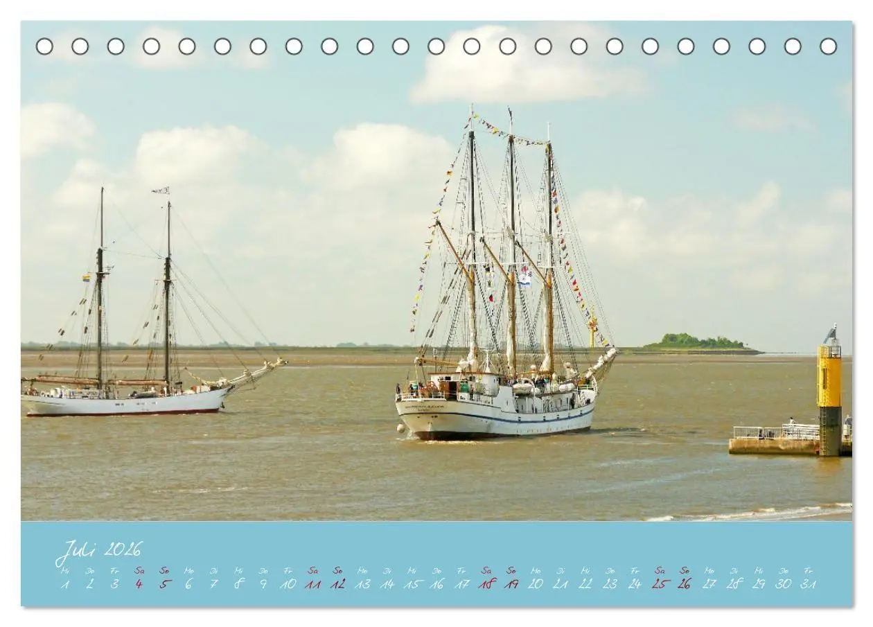 Bild: 9783516668254 | SAIL Bremerhaven. Segelspektakel zum Wegträumen (Tischkalender 2026...